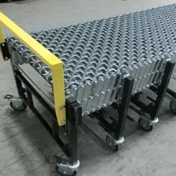 Flexible-Gravity-Skate-wheel-Roller-Conveyor 1