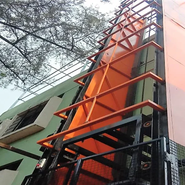 Vertical Wire Rope Type Lift